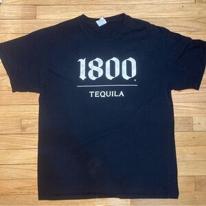 Gildan Heavy Cotton Men’s Black 1800 Tequila Short Sleeve T-Shirt Size L